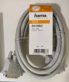 Hama Video DVI-Kabel PC-Kabel 1,5m Stecker-Stecker schraubbar grau