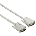 Hama DVI-Kabel, PC-Kabel , 1,50m, Stecker-Stecker, schraubbar, grau,  00200931