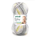 Gründl Gründl Wolle Baby color 50 g hellgrau natur Häkelwolle beige|gelb|grau