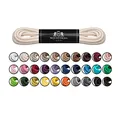 Mount Swiss Luxury Schuhbänder I Wasserabweisende und reißfeste Schnürsenkel rund ø 2-3 mm aus feiner Baumwolle/gewachst Farbe: Creamy, Länge: 75 cm