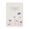 Eine der Guten Lehrerplaner 2025/2026, A5 Lehrerkalender, 2 Seiten pro Woche, Schuljahresplaner 25/26, leichtes Softcover, Creme Blau Rosa mit Blumen, nachhaltig & klimaneutral