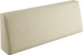 sunnypillow Palettenkissen mit abnehmbarem Bezug Rückenkissen 120x40x20/10cm Cremefarben