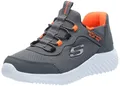 Skechers Jungen Bounder Brisk-Burst Sneaker, Charcoal Black Synthetic Textile Black Tr, 33 EU