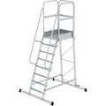 MUNK Podestleiter 303108, fahrbar, mit 8 Stufen