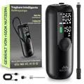 Woowind LP1 Luftpumpe Fahrrad, Fahrradpumpe Elektrisch, 1-Minuten-Aufpumpen, 150PSI/10,3Bar Akku Kompressor, Elektrische Luftpumpe, Automatischer Abschaltung, LCD-Display, LED-Licht