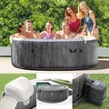 Whirlpool Intex Pure Spa Bubble Massage Greywood Deluxe Ø 216 X 71 Cm Grau