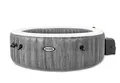 Intex Purespa Greywood Deluxe Ø 216 X 71 Cm Whirlpool Pure Spa - Bubble Massage, Dunkelgraue Holzoptik