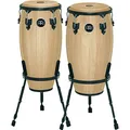 Meinl Percussion Headliner Conga Set - Handtrommel Set mit 11 Zoll und 12 Zoll - Mit Büffelfell - Siam Eiche, Natur (HC512NT)