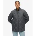 Superdry für Damen. W5011931A Jacke Kurz Steppfutter grau (S), Lässig, Polyester