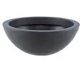 Pflanzschale Kugelschale Ø 52 cm Höhe 20 cm Kunststoff anthrazit, Dehner