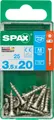 Spax Universalschrauben 3.5 x 20 mm TX 15 - 25 Stück Edelstahl