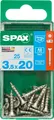 Spax Universalschrauben 3.5 x 20 mm TX 15 - 25 Stück Edelstahl  Schraube
