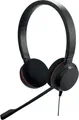 Jabra Evolve 20 UC Duo USB (Überkopfbügel), USB Anschluss mit Mute-Taste und Lautstärke-Regler am Kabel (4999-829-209)