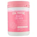 Vital Proteins Beauty Collagen Hyaluronsäure Biotin Hyaluronsäure Hydrolysiertes Kollagenpulver Erdbeere Zitrone für Haut, Haare und Nägel 15g Kollagen Peptide pro Portion 271g