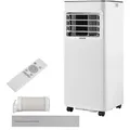 VEVOR Mobile Klimaanlage 7000 BTU 2,05 kW mit Abluftschlauch, 3-in-1 Mobiles Klimagerät mit Kühlung Ventilation Entfeuchtung, Tragbare Klimaanlage mit LED-Display Fernbedienung 24h-Timer für Indoor