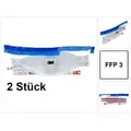 3M FFP3 Aura 9332+ Atemschutzmaske mit Ventil 2 Stück ( 7100139903 ) EN149:2001 FFP3 NR D für Dämmstoffe und Hartholz