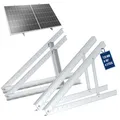 NuaSol Halterung für Solarpanel Aufständerung bis 72 cm Flachdach PV Solarmodul