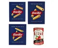 TESTPAKET Barilla Pasta 1x Penne Rigate n°73 1x Fusilli n°98 1x Tortiglioni n°83 ( 3 x 500g ) + 1x Italian Gourmet 100% italienische geschälte Tomaten dosen 400g