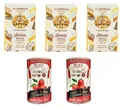 3x Caputo - Hartweizengrieß - Semola di grano duro rimacinata 1kg + 2x Italian Gourmet Pomodori 100% italienisch Pelati Ganze Geschälte Pflaume Tomaten sauce dose 400g