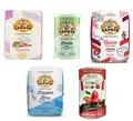 Farina Molino Caputo Nuvola Cuoco Coppio zero Classica Pizza Napoli (3x 1kg) + Caputo Lievito Secco + Italian Gourmet Pomodori 100% italienisch Pelati Ganze Geschälte Pflaume Tomaten sauce dose 400g