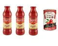 Mutti Passata Tomatenpüree, 3er Pack + Italian Gourmet 100% italienische geschälte Tomaten dosen 400g