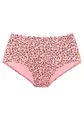 LASCANA Highwaist-Bikini-Hose Mae softe Microfaser, Mix-Kini, lachs-bedruckt