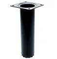 livingpoint24 Möbelfuß Möbelfuß schwarz Möbelbein 15 cm Sockelfuss + 1 cm höhenverstellbar, (1-St)