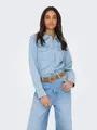 ONLY Jeansbluse ONLCHARLIZE LS DNM SHIRT AKM NOOS mit Brusttaschen
