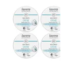 4x150ml Lavera Bio Basis Sensitiv Creme Bio-Aloe Vera & Mandelöl 24H Pflege