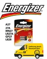 2er Pack Alkaline Batterie Energizer 12V A27 27A MN27 LR27A GP27 L828