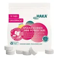 HAKA Spülmaschinen Mini Tabs, 75 Stück, Geschirrspültabs für kraftvolle Reinigung, für strahlendes Geschirr und Besteck, Fettlösekraft, umweltfreundlich