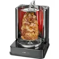 Clatronic® Döner-Vertikal-Multigrill | Perfekt für Gyros, Kebab & mehr | Fettfreies Grillen zuhause | Inkl. Drehspieß & 6 Fleischspieße | DVG ... - Schwarz