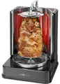Clatronic® Döner-Vertikal-Multigrill | Perfekt für Gyros, Kebab & mehr | Fettfreies Grillen zuhause | Inkl. Drehspieß & 6 Fleischspieße | DVG 3686