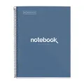 Notizbuch A4 Notebook, 1 farbiger Streifen, 80 Blatt mit raster 5 x 5 mm, Pa...