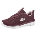 Skechers Graceful - Get Connected Sneaker Freizeitschuh, Halbschuh, Schnürschuh für die Maschinenwäsche geeignet rot 36 EU
