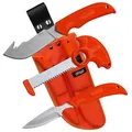 Walther Hunter Set Jagd- Waid Werkzeugset Messer Säge inkl. Holster orangefarben