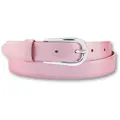 Ledergürtel BERND GÖTZ, Damen, Gr. 100, rosa (rosa, metallic), Leder, metallic, casual,feminin,klassisch,modisch, Gürtel, mit silberner Schließe