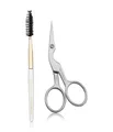 Tweezerman Brow Shaping Scissors & Brush Augenbrauenschere & Augenbrauenbürstchen Augenbrauen Set 1 Stk