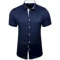 Baxboy Langarmhemd Kurzarmhemd Herren Hemd Bügelleichtes Slim Fit Kentkragen Uni B-455 L