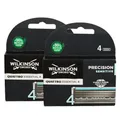 Wilkinson Quattro Essential 4 Precision Sensitive 2 x 4 Klingen Set