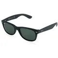 Ray-Ban RB 2132 NEW WAYFARER Unisex-Sonnenbrille Vollrand Quadratisch Propionat-Gestell, schwarz