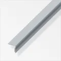 alfer Winkel 1 m, 20 x 20 mm PVC (Kunststoff) glatt grau glänzend