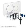Geberit Betätigungsplatte Sigma 01 weiß + Einwurfschacht Reinigungstabs DuoFresh