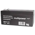multipower MPC3-12 117718 Bleiakku 12 V 3 Ah Blei-Vlies (AGM) (B x H x T) 67 x 66 x 134 mm Flachstecker 6.35 mm Zyklenfest, Wartungsfrei, Geringe