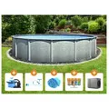 Steinbach Aktionsangebot Stahlwand Swimming Pool Set "Grande rund",,Ø 366 x 135 cm