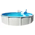 Steinbach Aktionsangebot Stahlwand Swimming Pool Set "Grande rund" inkl. Pool Starterset Chlor, 366 x 135 cm