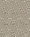 Grafik Tapete Profhome DE120064-DI heißgeprägte Vliestapete geprägt mit geometrischen Formen glänzend grau silber 5,33 m2
