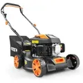 Fuxtec - Benzin Rasenmäher 2ps Leistung Und Nur 18kg Gewicht, 40cm Schnittbreite & 3-stufige Schnitthöhenverstellung 25-55mm Mit Hubraum 80ccm, 4-takt Mäher - Inkl. 45l Grasfangkorb Fx-rm4180