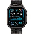 Watch Ultra 2, Smartwatch schwarz, 49 mm, Milanaise Armband schwarz, Titangehäuse, Cellular