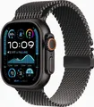Apple Watch Ultra 2 schwarz mit Milanaise-Armband Medium schwarz